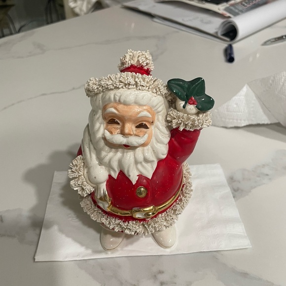 Vintage Napco Ceramic Spaghetti Santa Bank - Picture 7 of 7